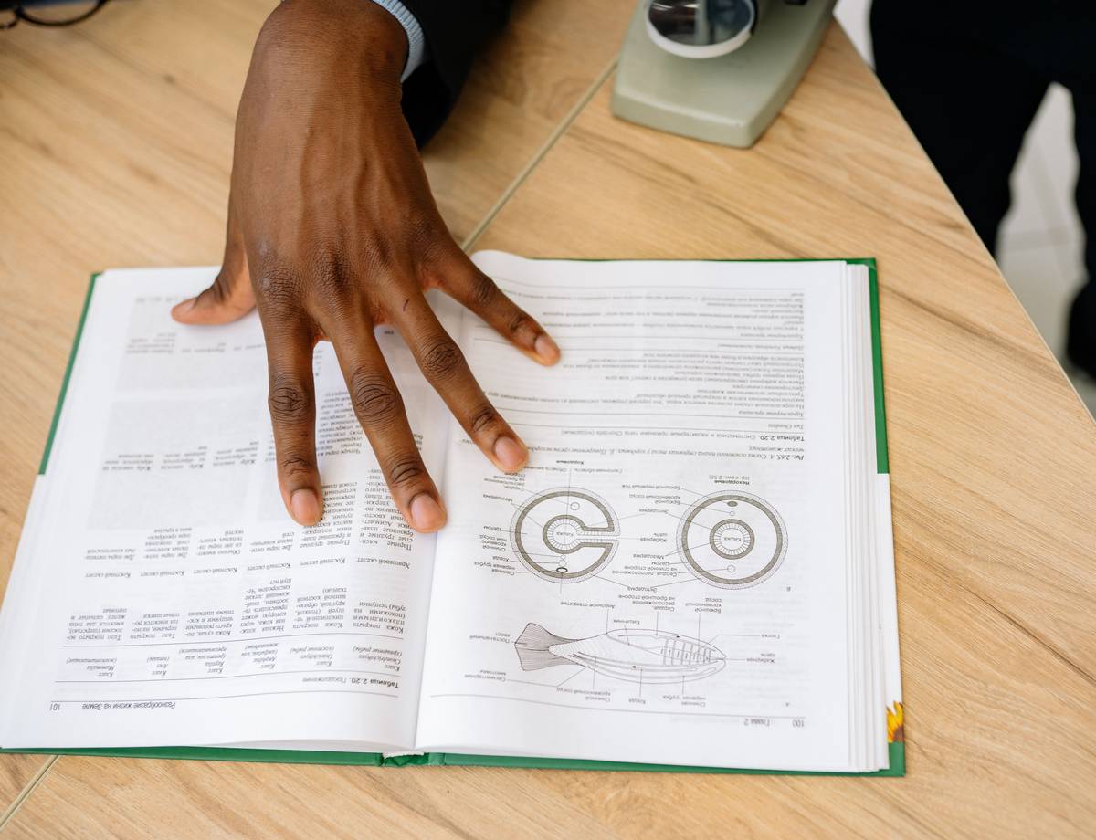 mcat exam study guide showing a student analyzing a biochemistry graph with notes on experimental variables